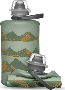 HydraPak Stow Mountain salokāma pudele 350 ml, krāsa Sutro Green