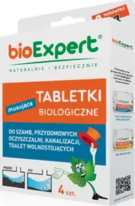 Bioexpert tabletes septic tvertnēm un mājas notekūdeņu attīrīšanai, 4 gab.