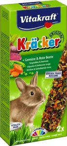 Vitakraft Kracker лакомство для кроликов 2 шт — овощи и свёкла, дополнительный угощение