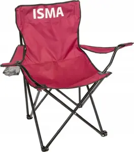 Saliekams kempinga krēsls Isma IS-F-CH55 — pārnēsājams āra sēdeklis, salokāms dizains