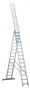 Aluminium multi-purpose ladder Drabex DR4215 — 15-step folding ladder