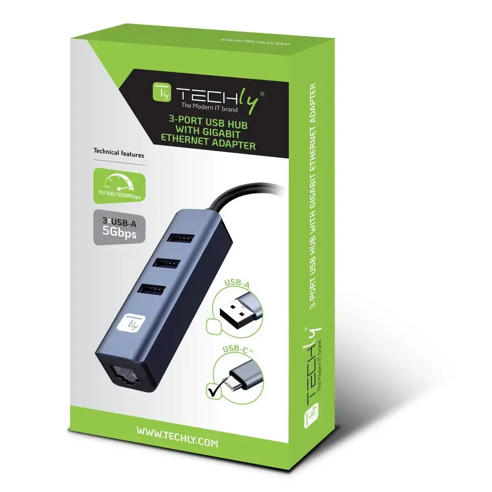 Techly IDATA USB-ETGIGA3CA док-станция Photo 2