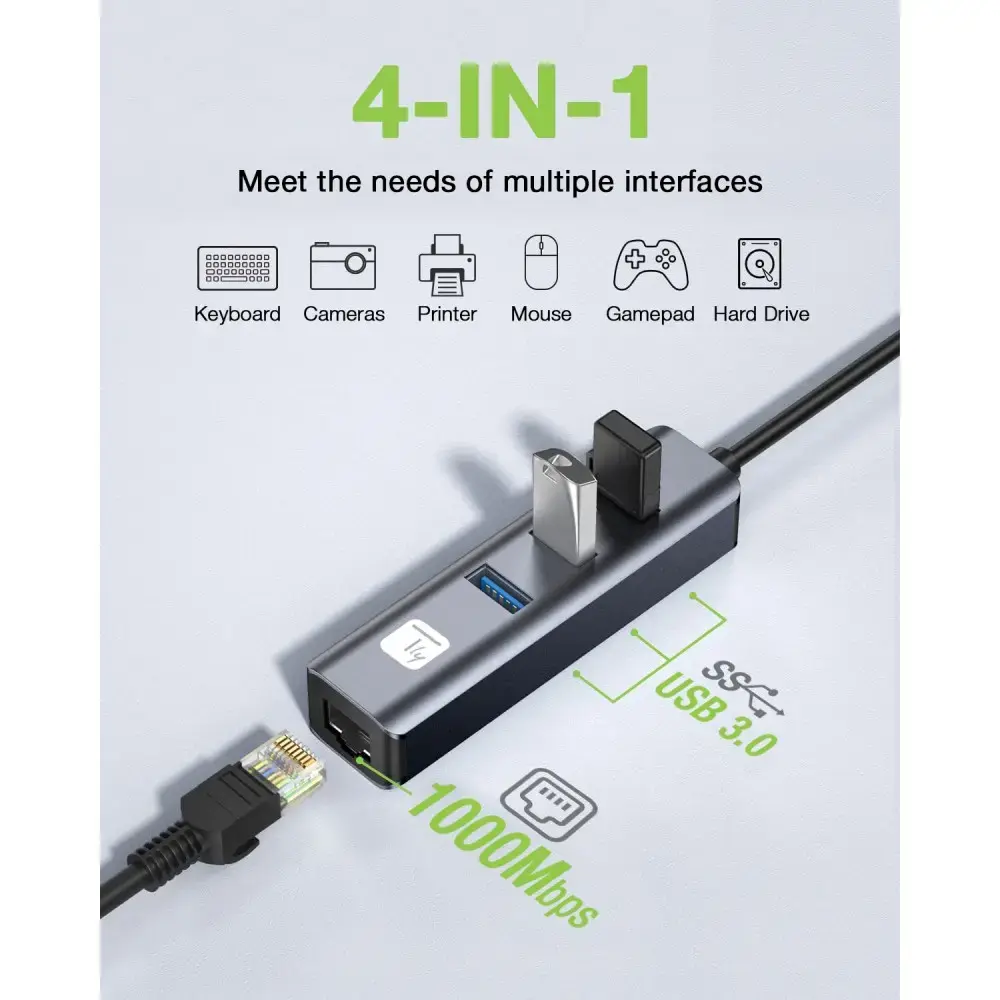 Techly IDATA USB-ETGIGA3CA док-станция Photo 6