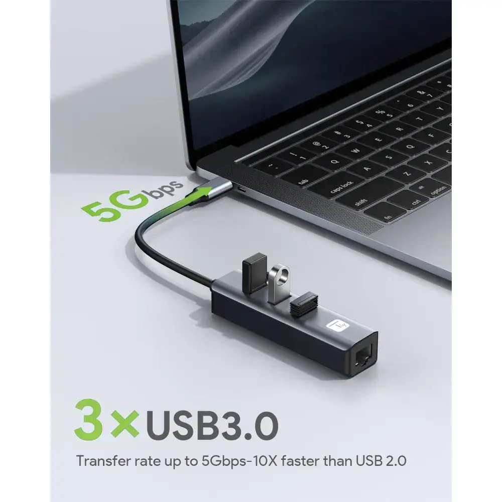 Techly IDATA USB-ETGIGA3CA док-станция Photo 7