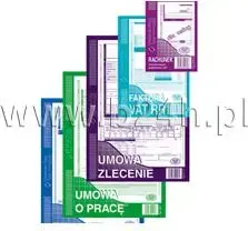 Invoice book Michalczyk & Prokop Faktura Vat RR dla rolników A5 185-3 – preprinted A5 VAT invoice for farmers