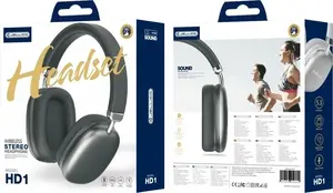 Bezvadu uz auss austiņas Jellico HD1 — Jellico HD1, melna, Bluetooth uz auss dizains