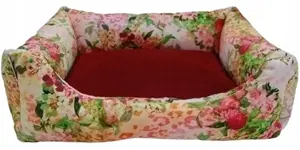 Sofa cover Bimbay Welur pastel meadow pattern size 80x65 cm