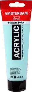 Akrila tūba Turquoise Green Light, Artequipment Amsterdam Standard Series 660 (akrila krāsa)