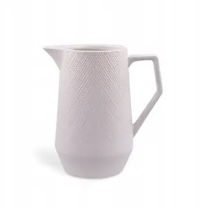 Water Pitcher Maestro Ceramic 1.0 L White MR-20002-55