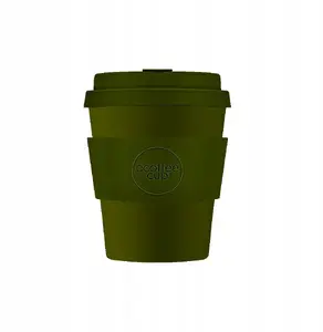 Travel cup Ecoffee cup Oberon 240 ml — reusable to-go cup, Solid Colours, green