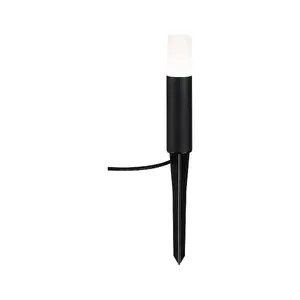 Outdoor pedestal/post light Paulmann Plug & Shine LED 3.6 W, 24 V, black metal, H200×Ø45 mm