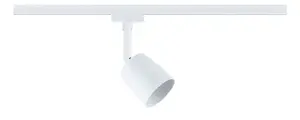 Rail lighting spot Paulmann Cover Individual Spot GU10 LED, 1-bulb, cylindrical white, IP20, dimmable, 230V