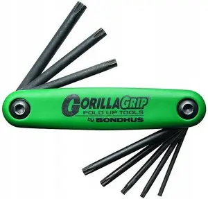 Hex Torx Key Set in Handle Bondhus BO12634 — 8-piece TX 9/10/15/20/25/27/30/40