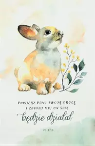 Блокнот TEKA 'Mój dziennik - Powierz Panu swoją drogę - zajączek' – дневник, мягкая обложка, 542154