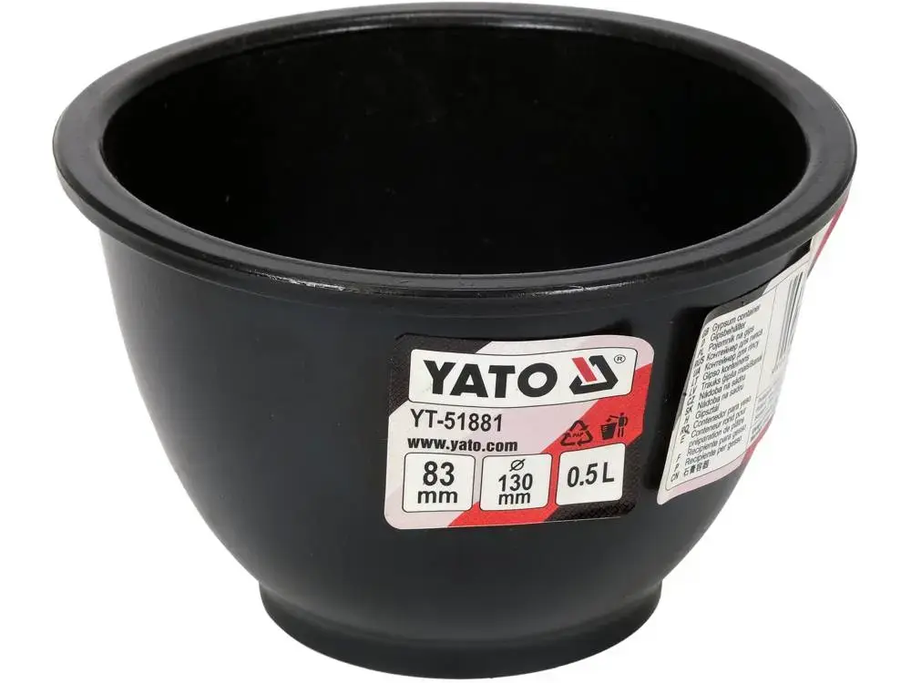 Строительное ведро YATO YT-51881 резина 13 см Photo 2
