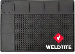Workshop Rubber Service Mat with Magnet WELDTITE — anti-slip protective mat for workshop floors