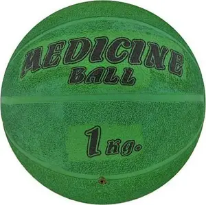 Medicine Ball Maxwel 1 kg rubber, model 1011711, green