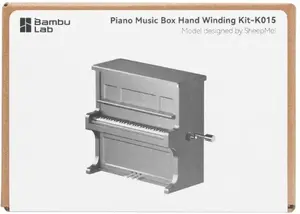 Music Box Winding Kit BambuLab Piano Model 015 — assembly set for mechanical music box