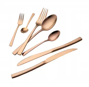 Cutlery set berlinger haus BH-3087 — 42-piece for 6 persons, rose gold, glossy finish