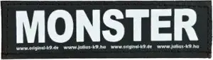 Trixie Hook-and-Loop Patch for Julius-K9, Size L, Monster Design