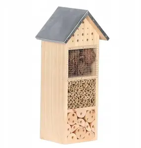Домик для насекомых garden fun GF-12942, деревянный 18×14×40.5 см