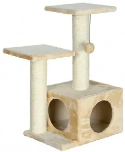 Cat scratching post hideaway Trixie TX-43971-15, beige — compact shelter for cats