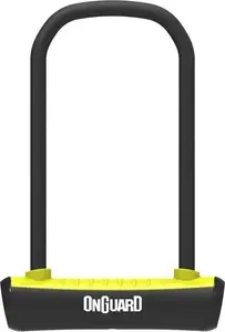 U-veida slēdzējs ONGUARD 8152YL — ONGUARD U-lock 115 mm x 292 mm ar kronšteinu un 2 atslēgām (dzeltena)