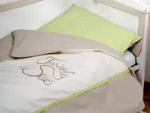 Gultiņas veļas komplekts ar pārsegu estilex Twinkle Star 100x135 cm