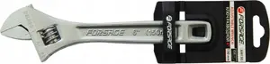Regulējamais plakanais atslēga Forsage F-649150 150 mm (6'') ar 0–20 mm žokļa jaudu, hromēts, ar plastmasas rokturi