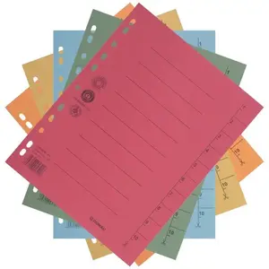 Divider inserts Donau A4 cardboard 235×300 mm positions 1–10 pack of 1