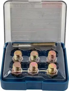 Eļļas iztukšošanas aizbāžņa vītņu atjaunošanas komplekts Forsage F-917G13 M13×1,5 mm 7 gab.