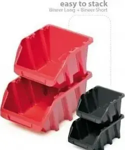 Prosperplast sēklu paliktnis KUWETY 16 BINEER SHORT komplekts 4 gab., sarkans, 272×238×236 mm