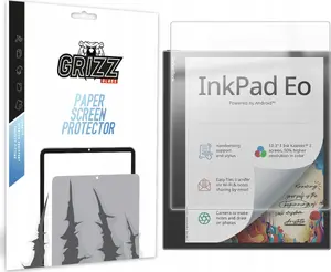 Screen protector GrizzGlass PaperScreen for Pocketbook InkPad Eo — matte finish, anti-glare, precise cut