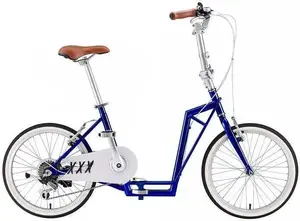 The-sliders Lite Navy Blue 2-in-1 rower-scooter, compact convertible personal transport