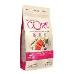 Kaķu barība PRIMA Wellness CORE Sterilised Ocean Salmon, pieaugušiem, 1.75 kg