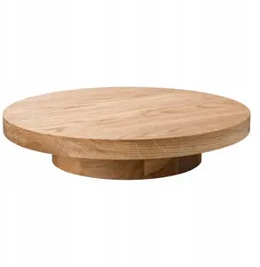 Wooden Oak Serving Platter Lumarko round low Ø280/170 mm