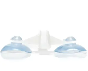Dubultā piesūcekne akvārijam ar šļūtenes turētāju Ø5 mm, balta, 72×55 mm, ZOLUX