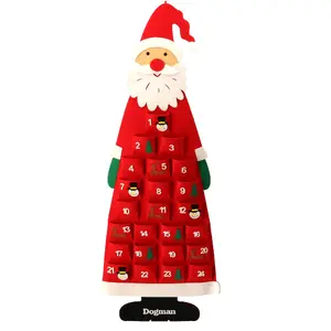 Advent calendar Dogman 307120 for dogs, gnome shape, hanging, red, package 450×1140 mm