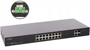 Коммутатор PoE PULSAR SFG108WP — 16 портов Gigabit Ethernet, 16x PoE+ и 2x SFP