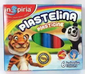 Modeling Clay Set TEKA Plastelina — 6 Colors, Non-toxic Children's Modeling Clay