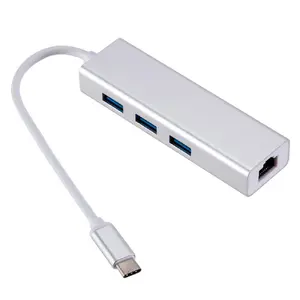 USB-C Hub RoGer AD15642 — 3× USB 3.0 ports and RJ45 Ethernet (model AD15642)