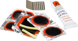 Bicycle inner tube repair kit Martes Patru by Martes — patch kit for punctures, adhesive, sandpaper, applicator