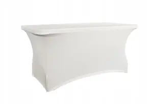 Table cover for rectangular table Verlo V-P150-W — length 152.4 cm, white