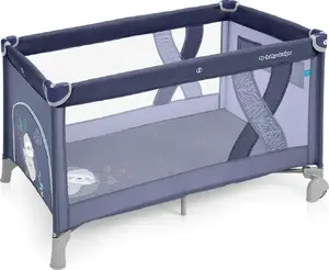 Ceļojumu gultiņa baby design Simple Blue 03 — kompakta pārnēsājama gulta