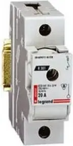 Legrand fuse disconnector 1P 50A D02 R301 (model 606608) — single-pole 50 A