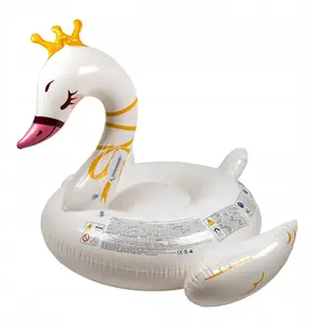 Inflatable Swim Ring SunClub Swan Pool Float — model 35483