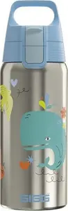 Бутылка для питья Sigg 6023.30 — 500 мл, нержавеющая сталь, откидная крышка, высота 220 мм, диаметр 73 мм, 243 г
