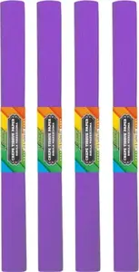Rievotā krepa papīra STARPAK 50 x 200 cm purpura, 10 loksnes