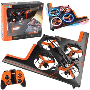 LEANToys remote-controlled quadcopter drone with LED lights and app control