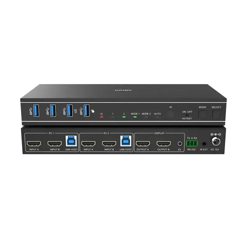 ATEN KVM 2-port Dual Head HDMI 4K60 USB 3.0 Photo 4